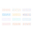 geometric masking tape washi sticker strips vector image vector image