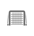 hockey gates gray icon isolated on white vector image