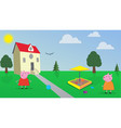 peppa vector image vector image