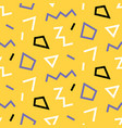 retro memphis seamless pattern vector image vector image