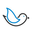 bird icon vector image