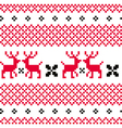 norwegian ornamental christmas pattern vector image vector image