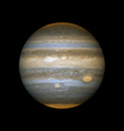 realistic planet jupiter vector image