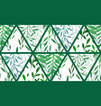 seamless geometric texture with triangles grass vector image