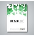 cover report colorful triangle geometric vector image