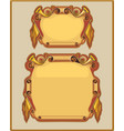 vintage gold banner old-style vector image vector image