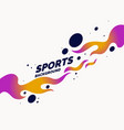 modern colored poster for sports abstract vector image