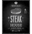 steak chalk vector image