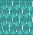 palm trees seamless background white teal vector image vector image