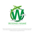 business travel logo designs vector image vector image