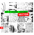 set of grunge textures vector image