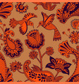seamless pattern decorative indian style vector image vector image