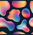abstract 3d vibrant color fluid bubbles shapes vector image vector image
