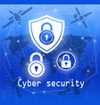 cyber security vector image