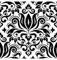 retro damask wallpaper seamless pattern vector image vector image