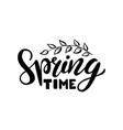 hand sketched spring text vector image