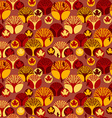 autumn seamless pattern vector image