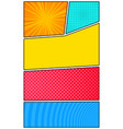 colorful comic vertical composition vector image