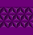geometric 3d pattern purple basic shapes vector image