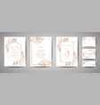 luxury wedding save the date invitation cards vector image vector image