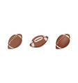 american football ball isolated on a white vector image