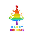 christmas tree icon vector image