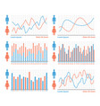 people infographics vector image