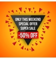sale special offer 50 off vector image