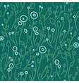 seamless floral pattern with flowers and leaves vector image