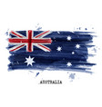 watercolor painting flag of australia vector image