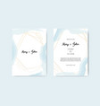 wedding invite with abstract watercolor style vector image
