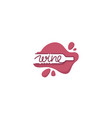 wine shop simple line art winery logo vector image