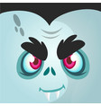 cartoon vampire face vector image