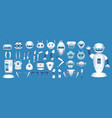 robot character constructor cartoon futuristic vector image vector image