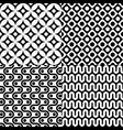 seamless abstract pattern set vector image vector image