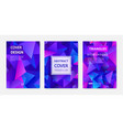 covers templates set with graphic geometric vector image vector image