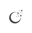 moon night graphic design template isolated vector image vector image