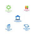 tooth logo bundle template vector image vector image