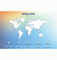 world map silhouette elements vector image vector image