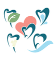 healthy teeth vector image