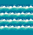 tropical sea water waves seamless pattern vector image