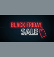 black friday sale banner vector image vector image
