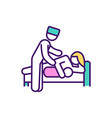 lactation consultant rgb color icon vector image vector image