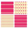 love seamless pattern set vector image