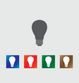 bulb icons vector image vector image