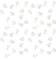 colorful beautiful naturalistic white flower vector image