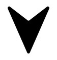 down arrow sign icon vector image vector image