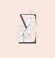 floral elegant ampersand monogram and logo vector image vector image