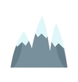 ice top mountain vector image vector image