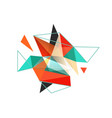 triangle abstract background low poly vector image